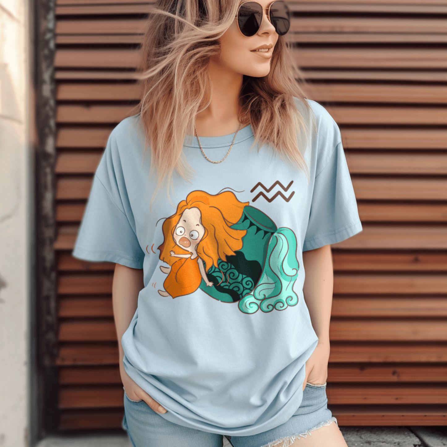 Aquarius Cute Graphic T-shirtT-Shirt