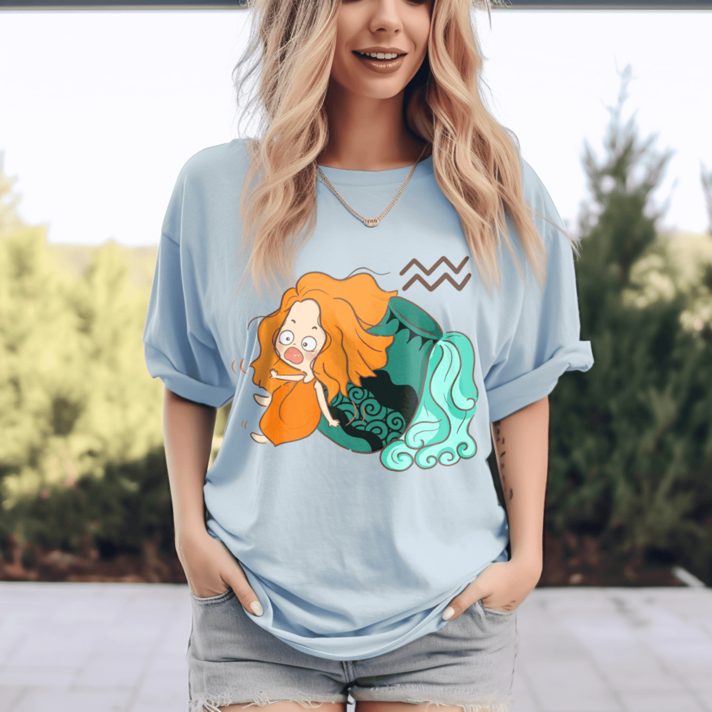 Aquarius Cute Graphic T-shirtT-Shirt