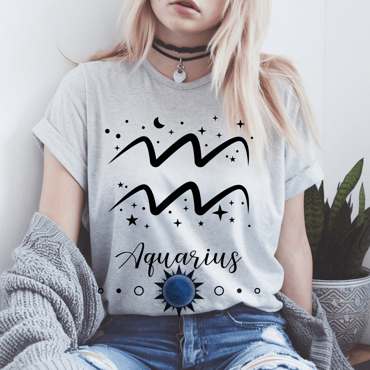 Aquarius Zodiac TShirtT-Shirt