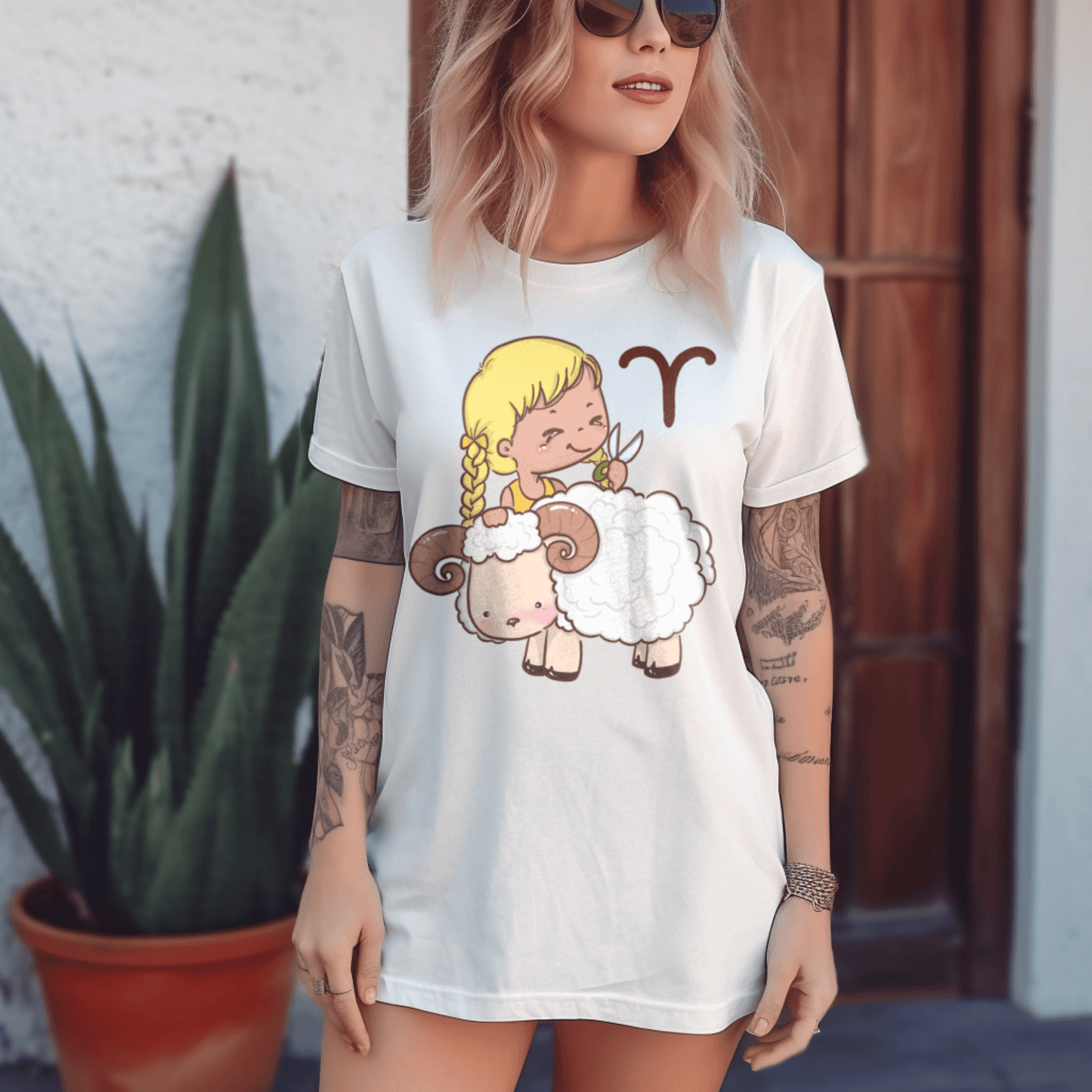 Aries Cute Graphic T-shirtT-Shirt