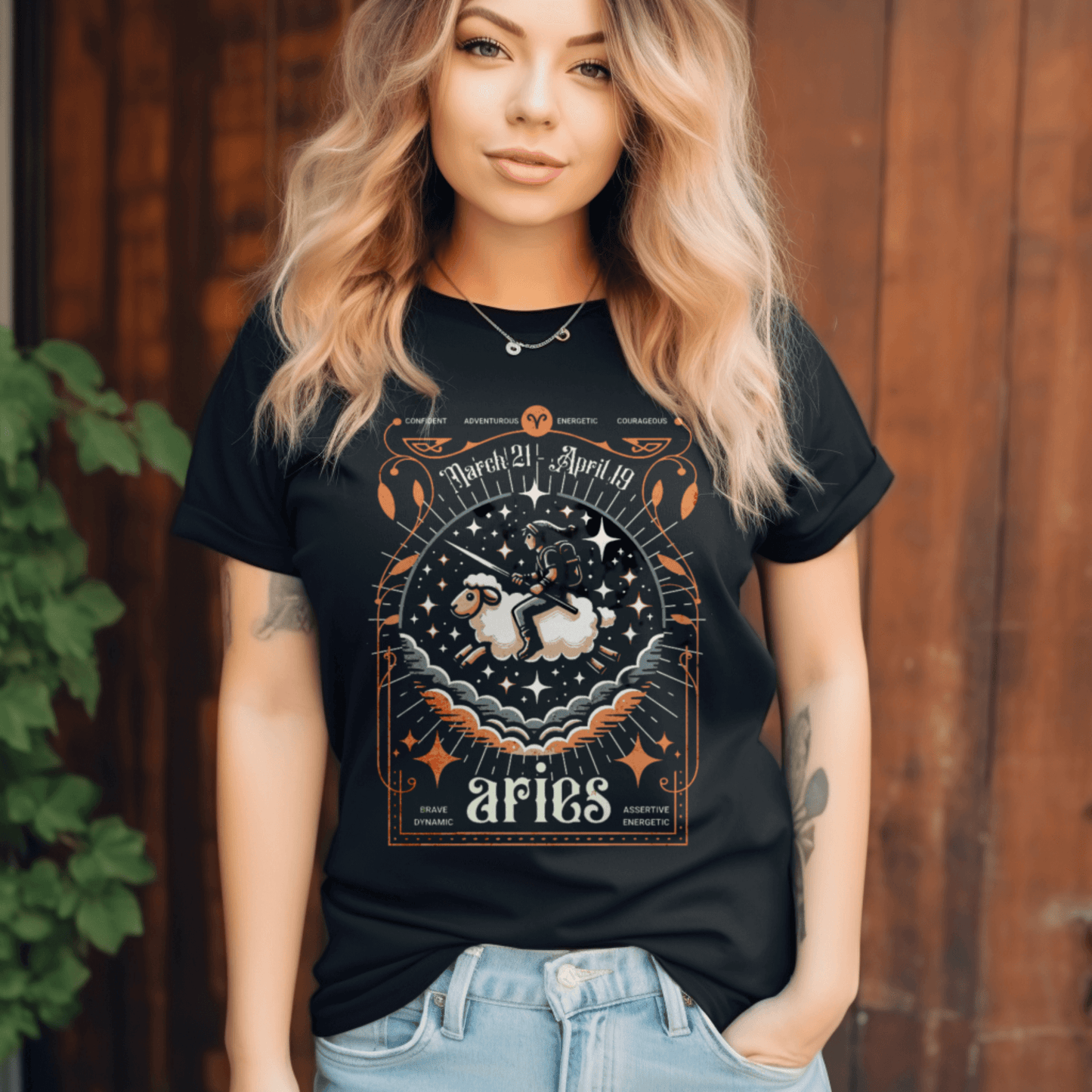Aries zodiac graphic Unisex T-shirtT-Shirt