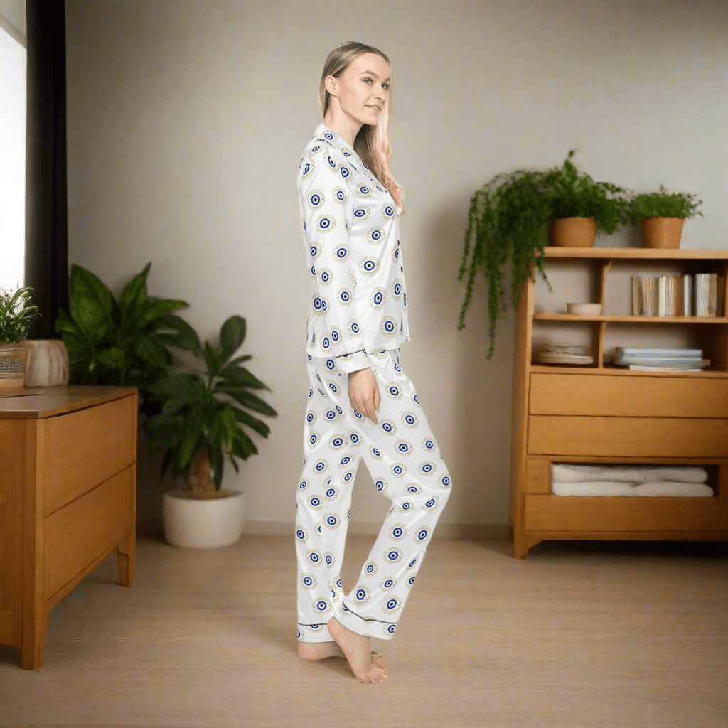 Blue Eye Luxury personalised Pyjama SetAll Over Prints