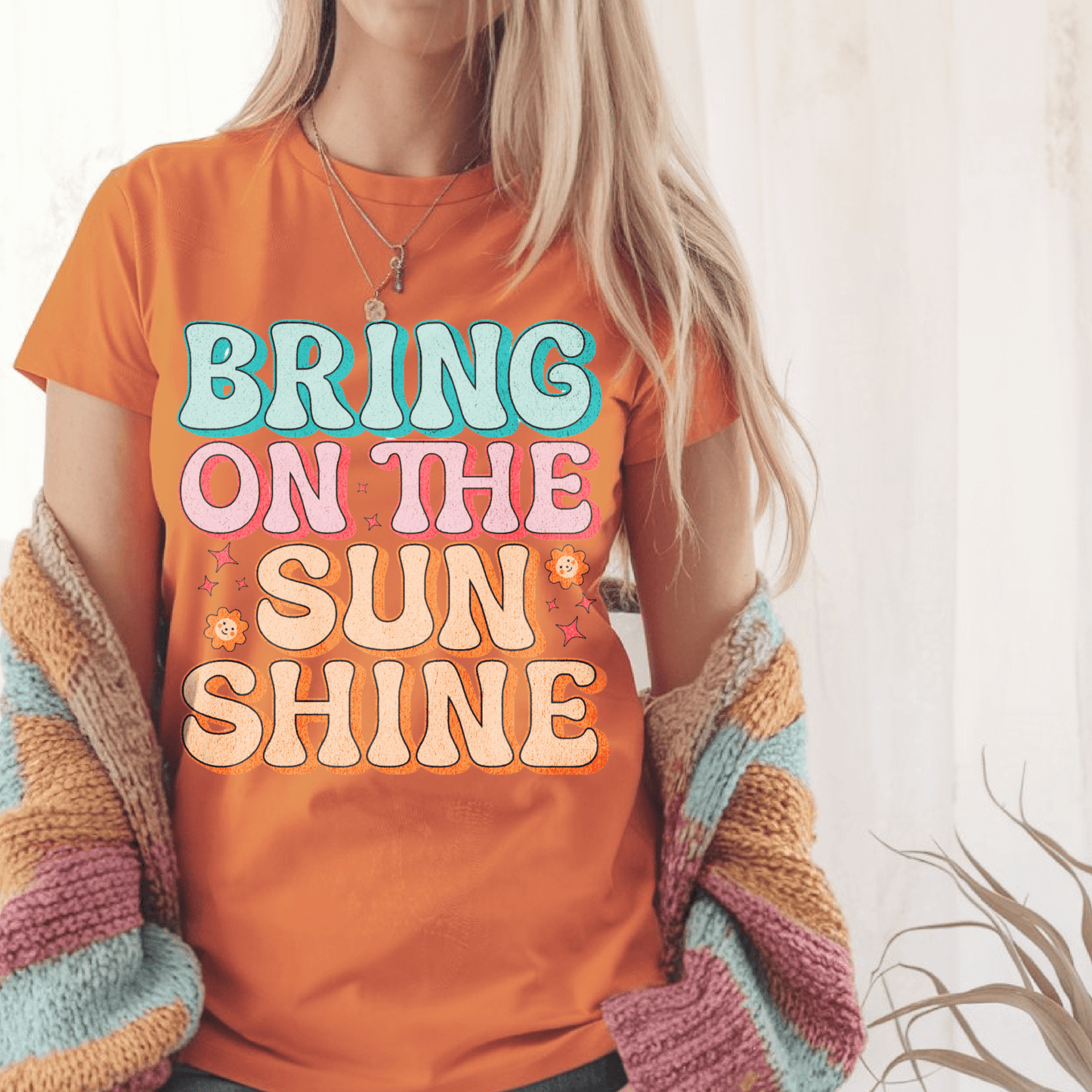 Bring on the Sunshine Graphic Cotton TshirtT-Shirt