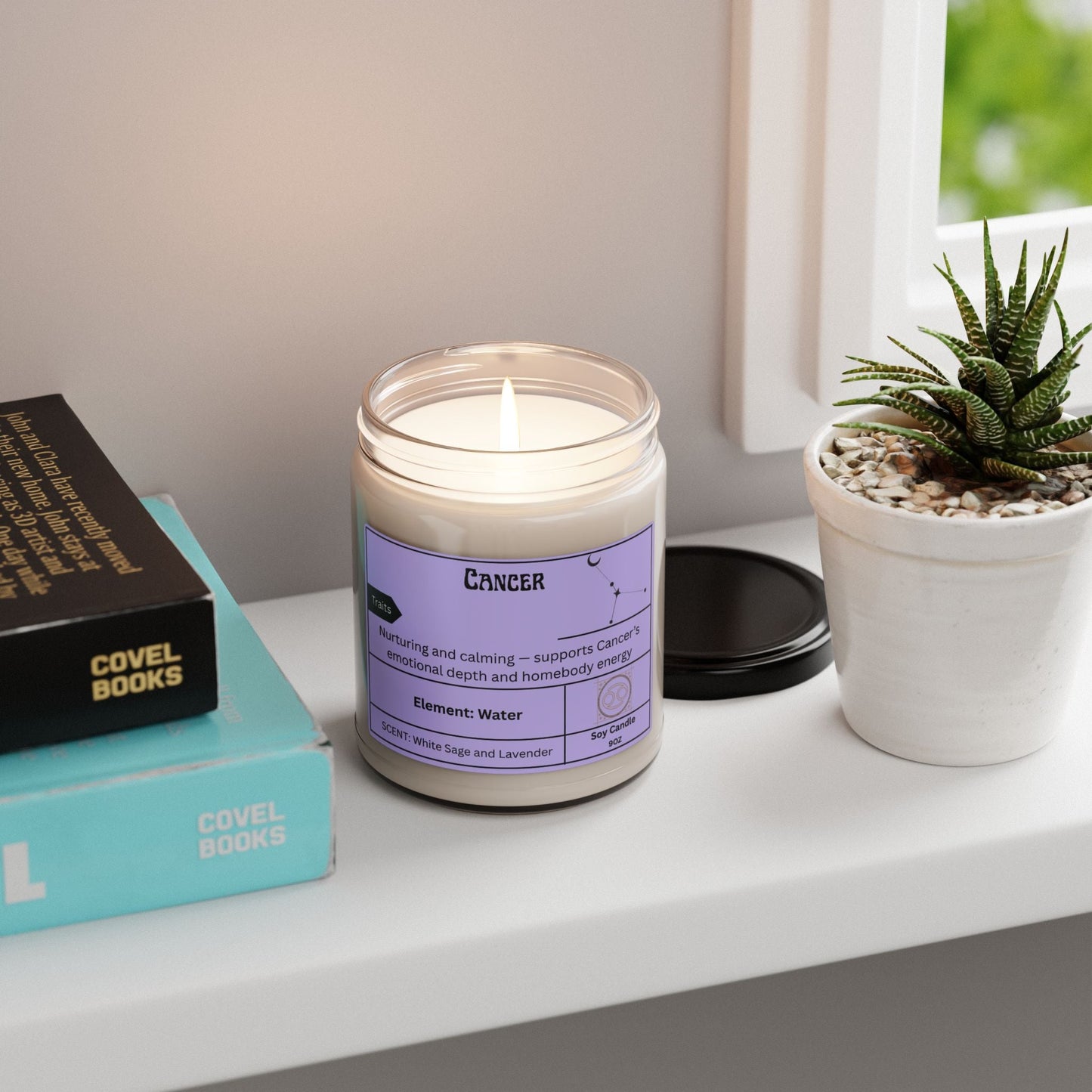 Cancer Zodiac Scented Soy CandleHome Decor