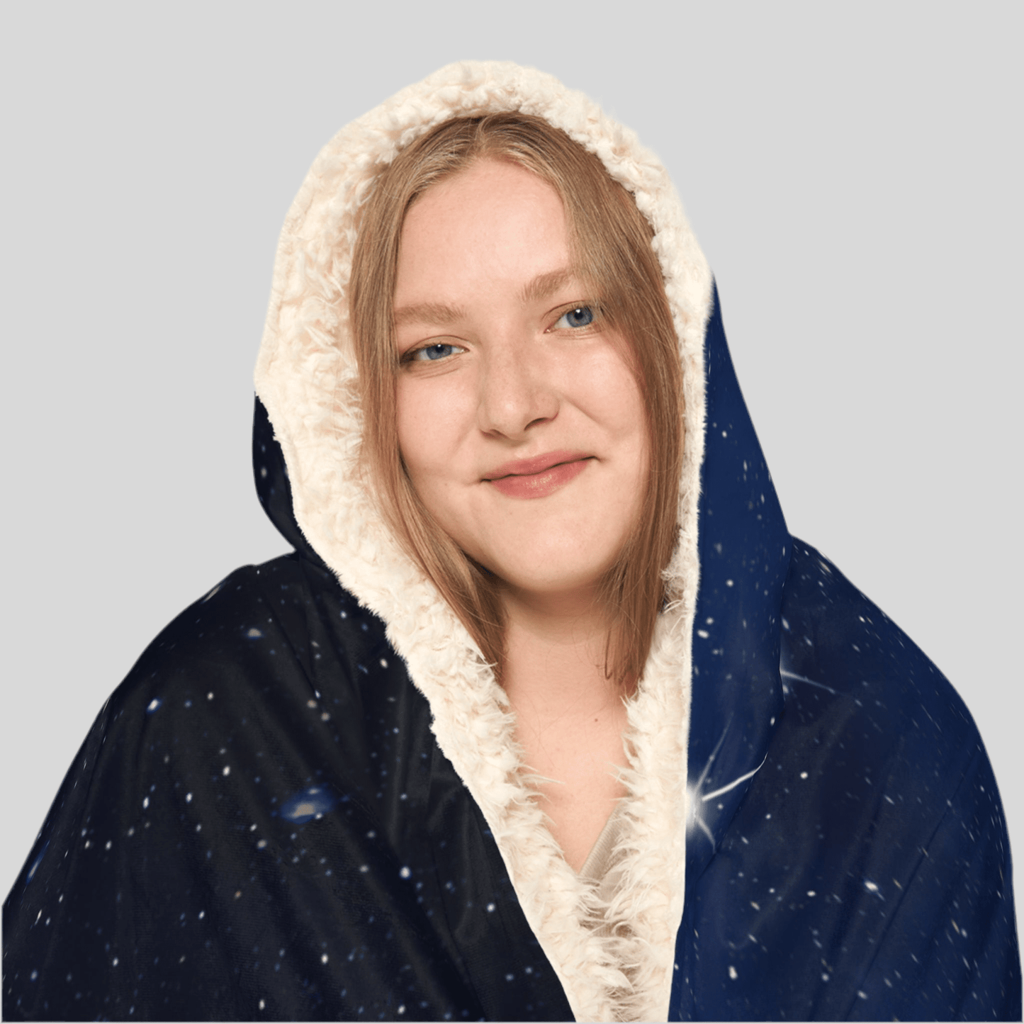 Cosmic Whale Snuggle Hooded BlanketAll Over Prints
