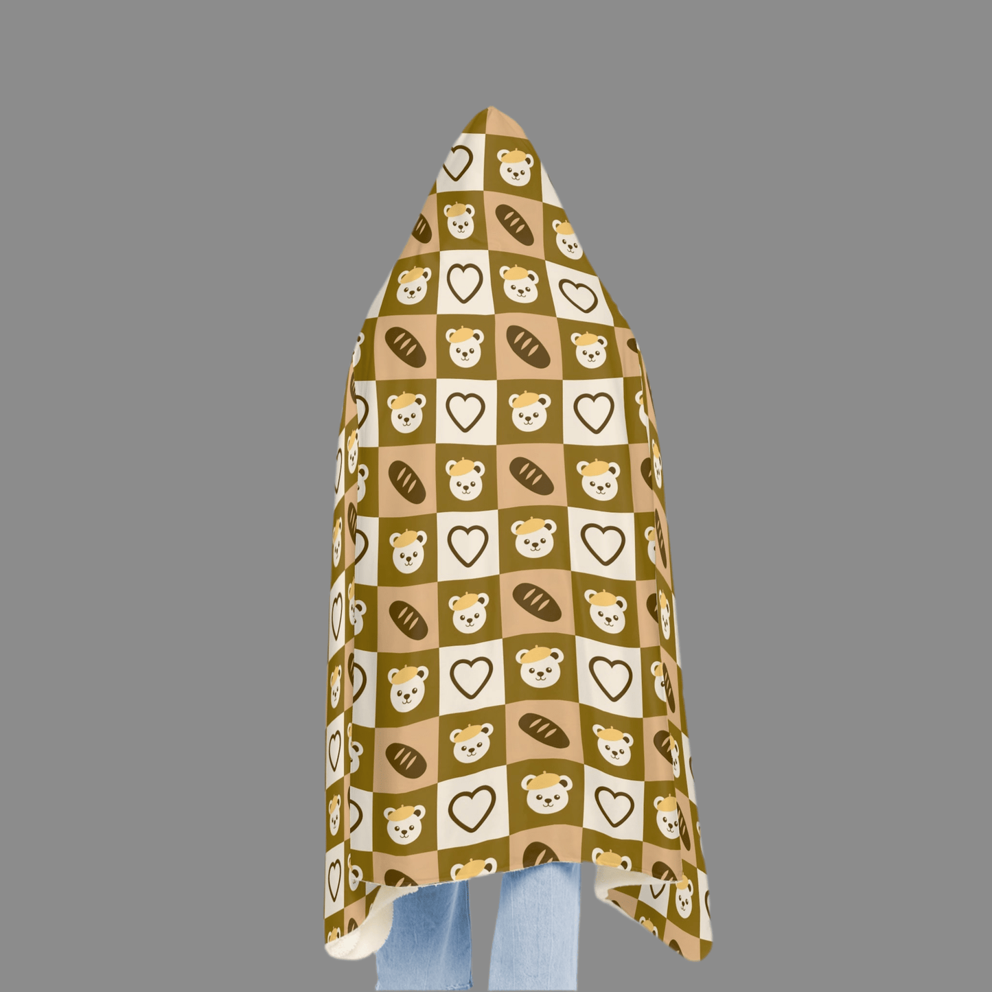Cozy Bear Snuggle Blanket - Warm and Stylish Hoodie Blanket for Comfort LoversAll Over Prints