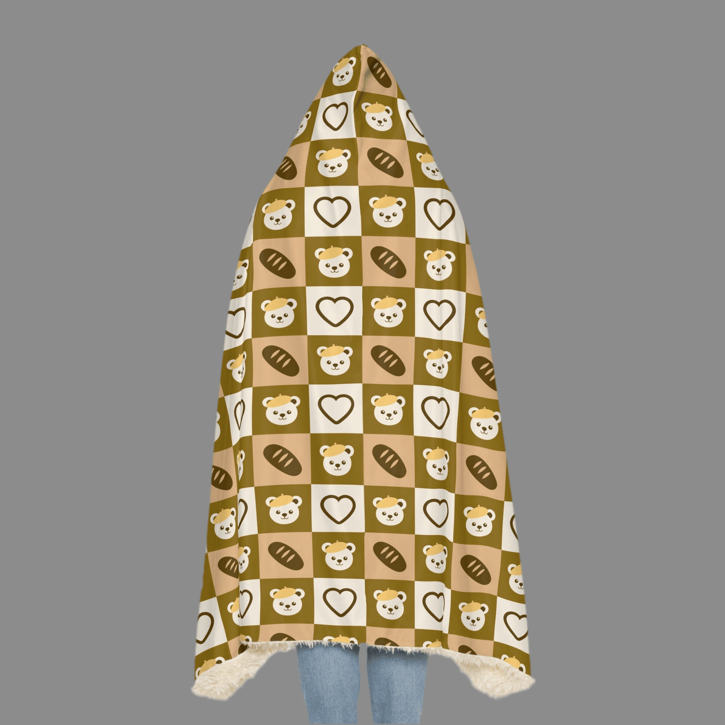 Cozy Bear Snuggle Blanket - Warm and Stylish Hoodie Blanket for Comfort LoversAll Over Prints