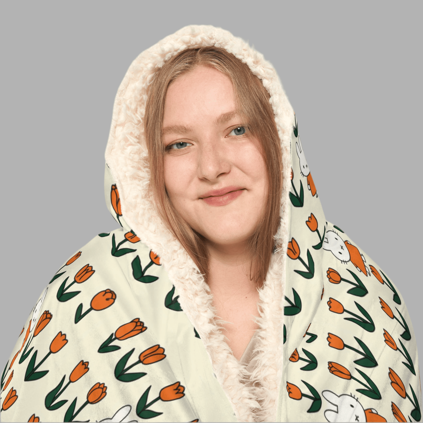 Cozy Bunny Snuggle BlanketAll Over Prints
