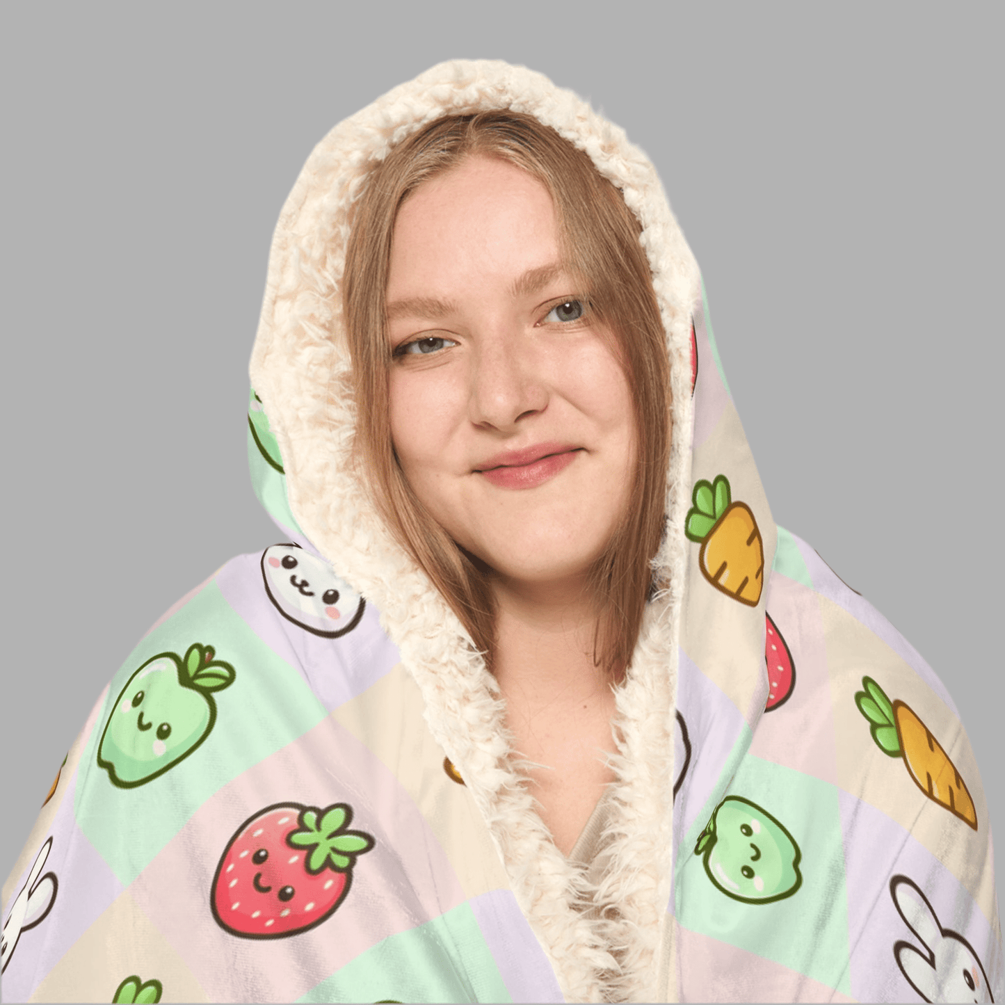 Cozy bunny Snuggle Blanket for Warmth and WhimsyAll Over Prints