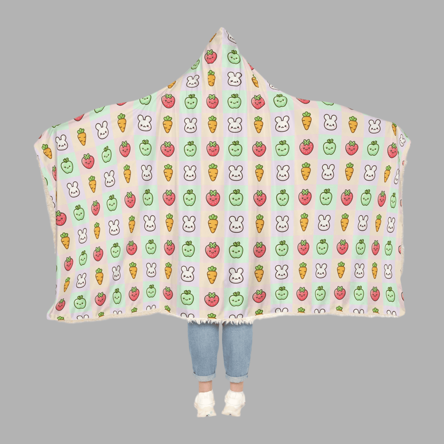 Cozy bunny Snuggle Blanket for Warmth and WhimsyAll Over Prints