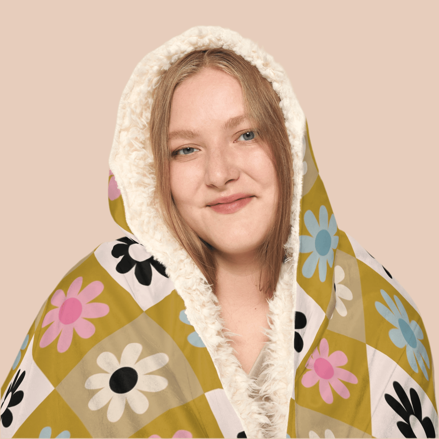Cozy Floral Snuggle Hooded Blanket for Comfort and StyleAll Over Prints