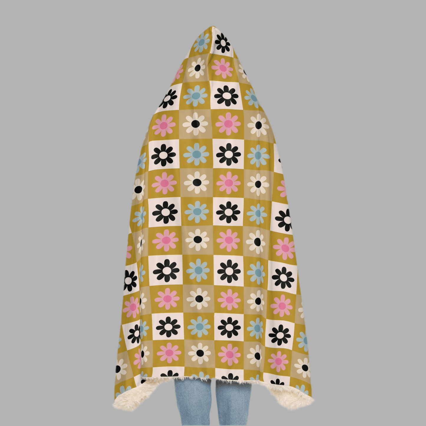Cozy Floral Snuggle Hooded Blanket for Comfort and StyleAll Over Prints