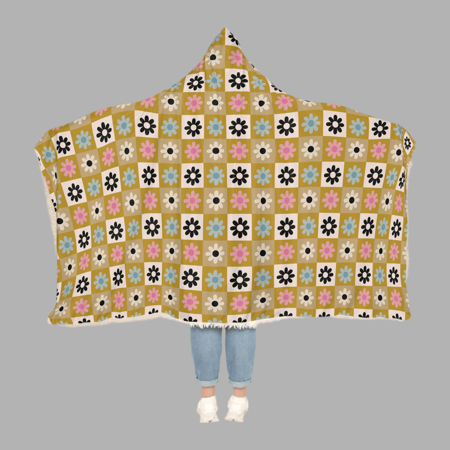 Cozy Floral Snuggle Hooded Blanket for Comfort and StyleAll Over Prints