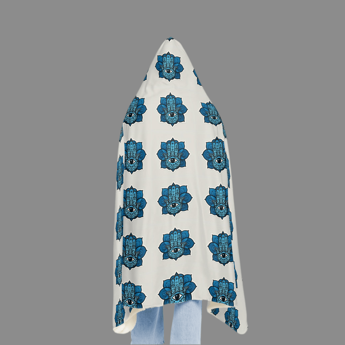 Cozy Hooded Snuggle Blanket Evil EyeAll Over Prints
