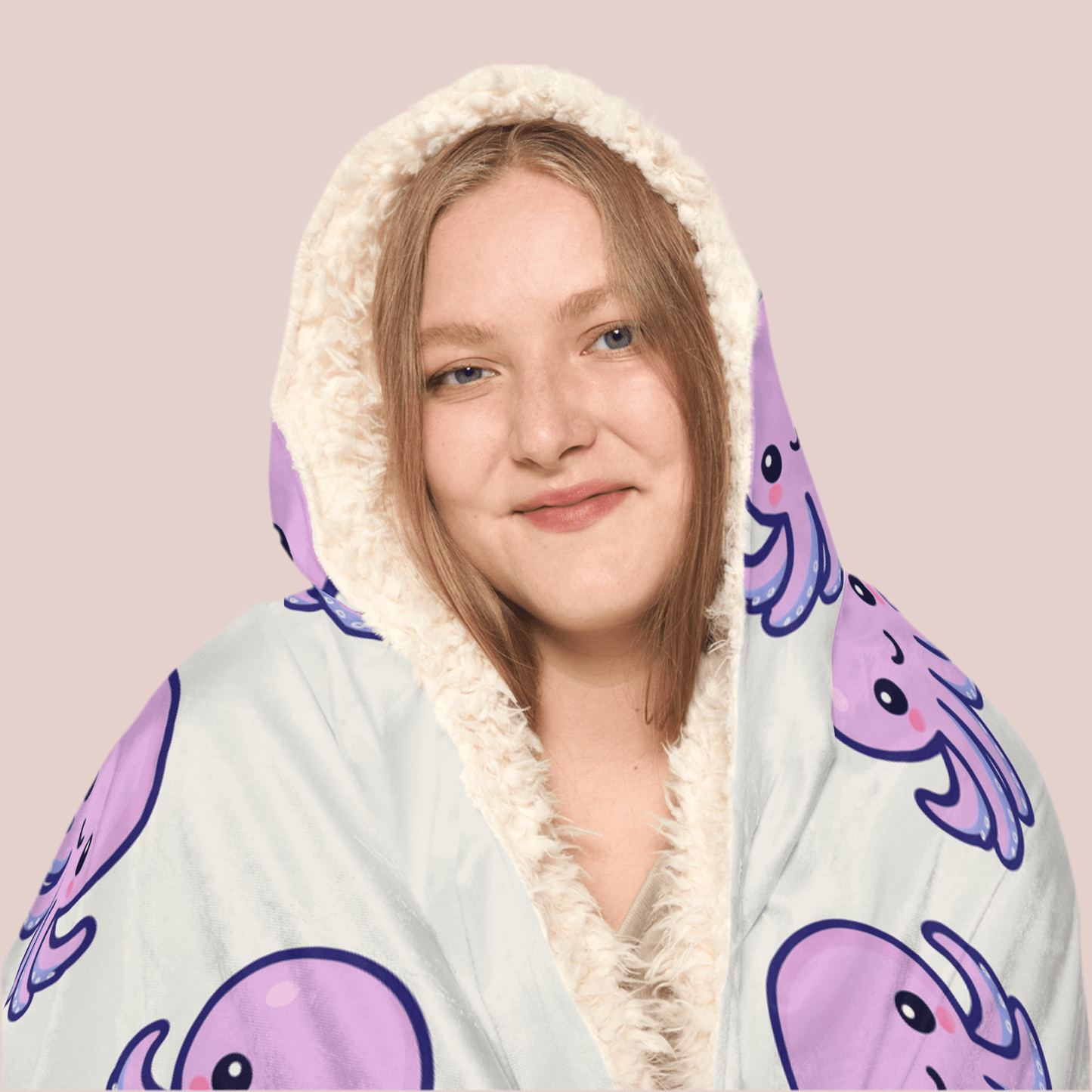 Cozy Octopus Snuggle Hooded BlanketAll Over Prints