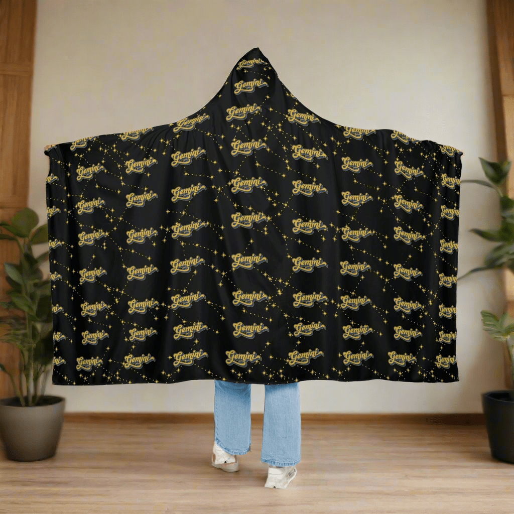 Cozy Snuggle Hooded Gemini BlanketAll Over Prints