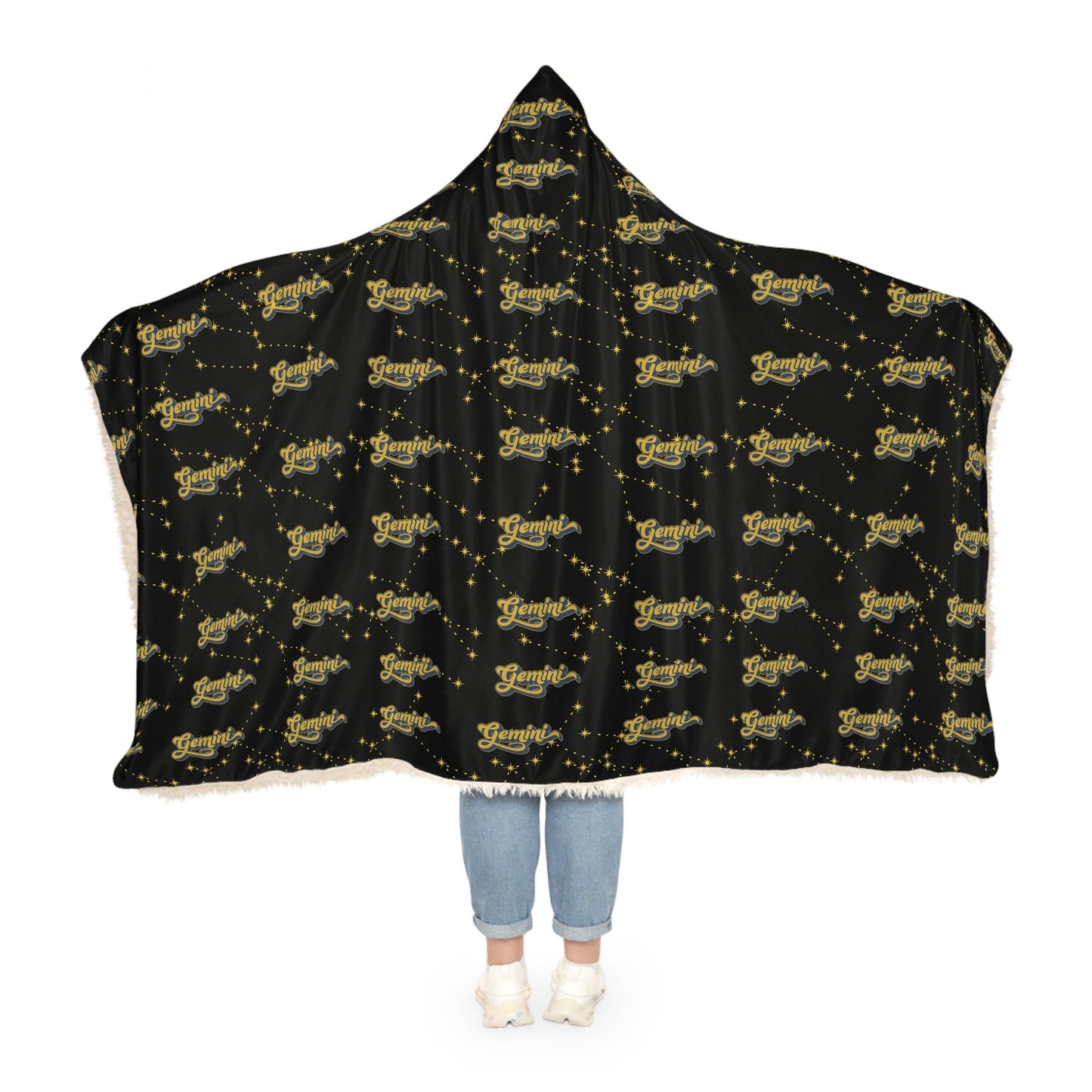 Cozy Snuggle Hooded Gemini BlanketAll Over Prints