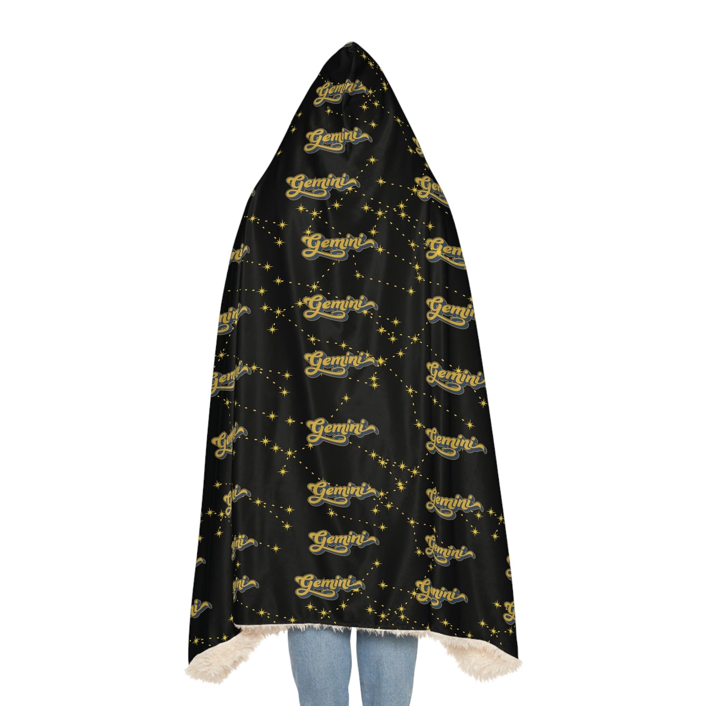 Cozy Snuggle Hooded Gemini BlanketAll Over Prints