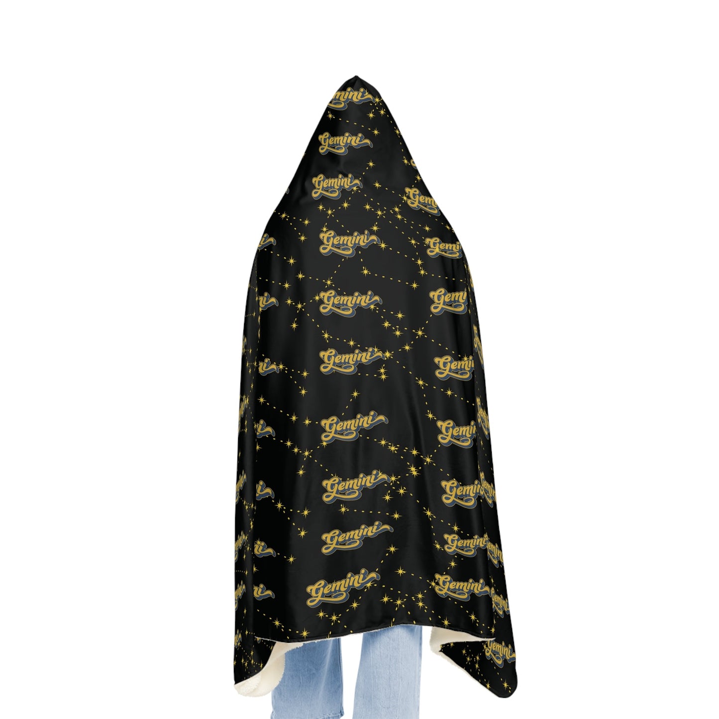 Cozy Snuggle Hooded Gemini BlanketAll Over Prints