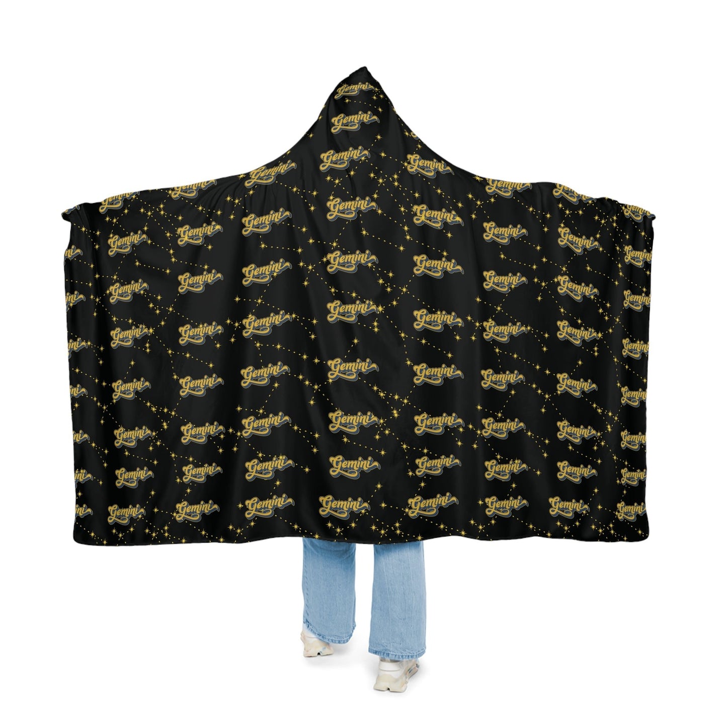 Cozy Snuggle Hooded Gemini BlanketAll Over Prints