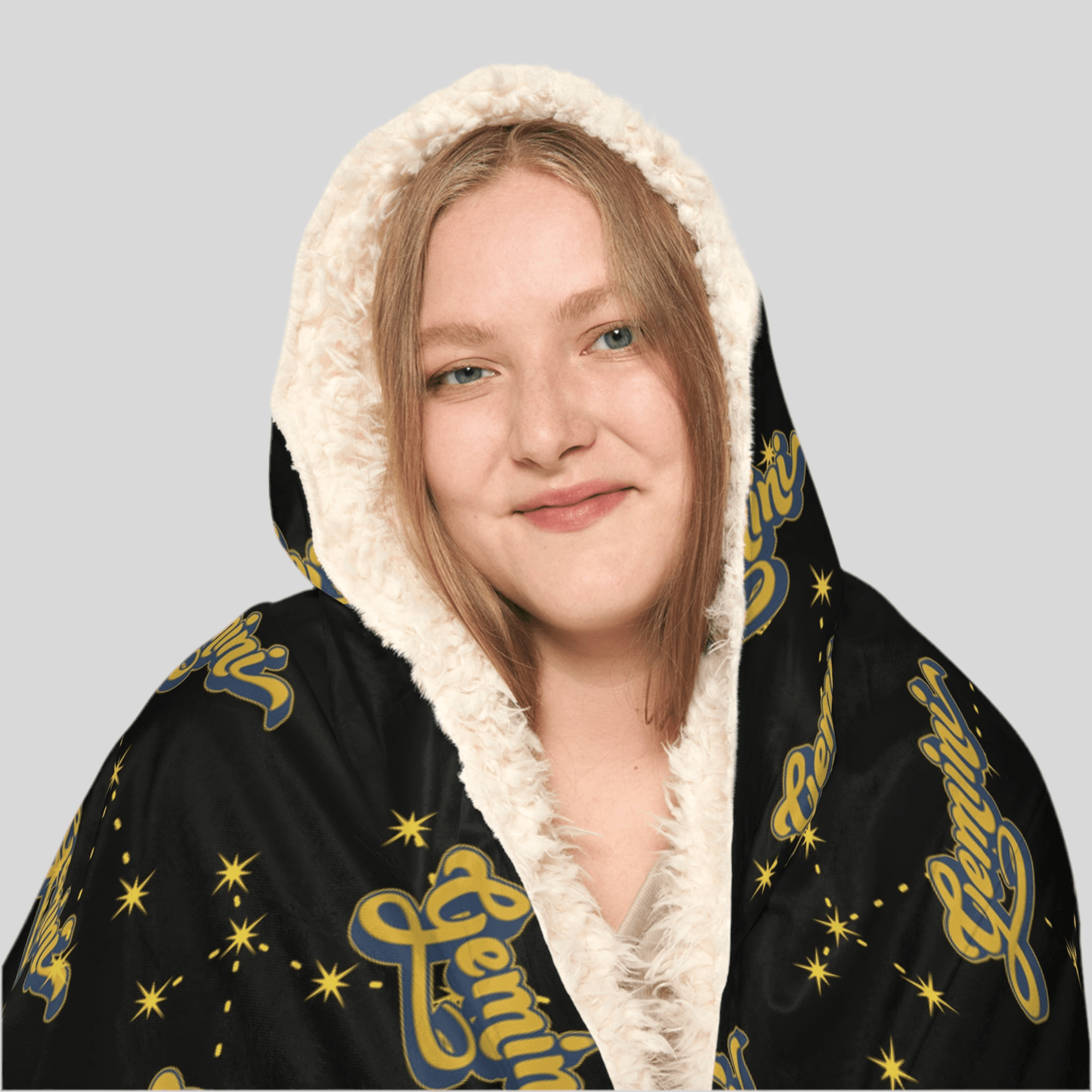 Cozy Snuggle Hooded Gemini BlanketAll Over Prints