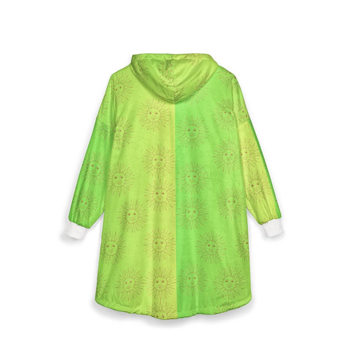 Cozy Sun Print Unisex Hooded Blanket - Warm, Soft Wearable ThrowAll Over Prints