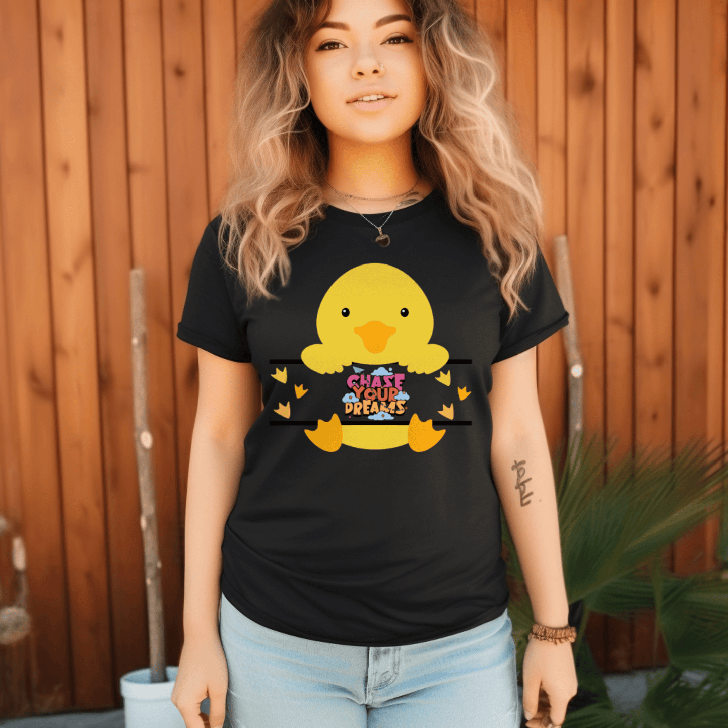 Duck chase your dreams T-shirtT-Shirt