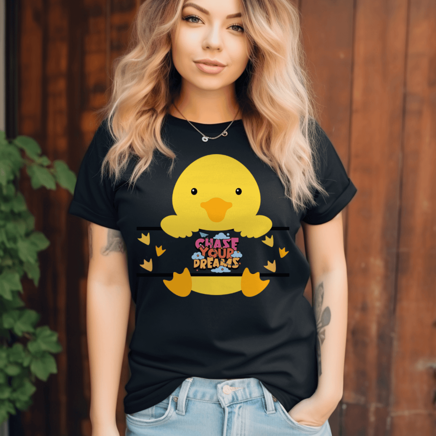 Duck chase your dreams T-shirtT-Shirt