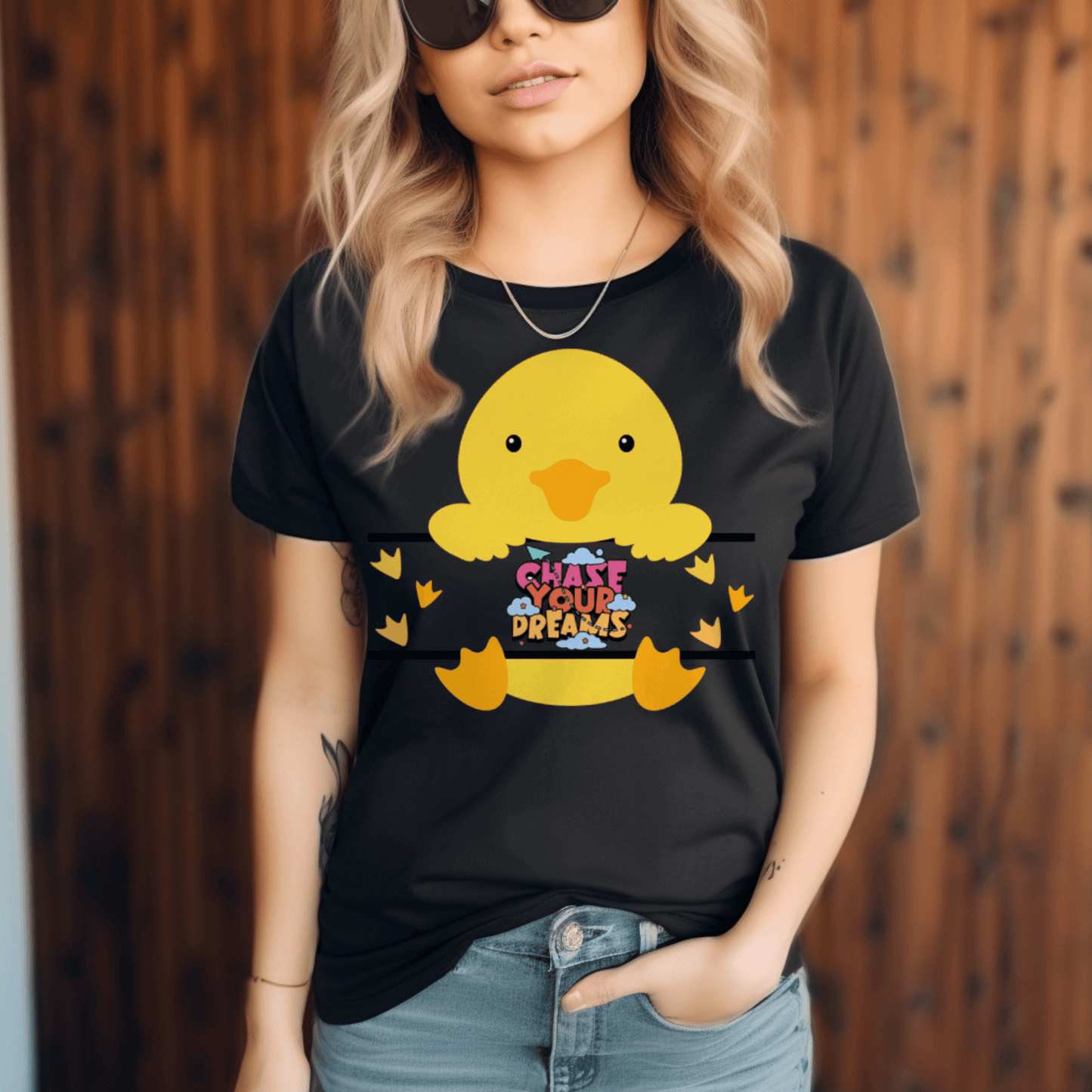 Duck chase your dreams T-shirtT-Shirt