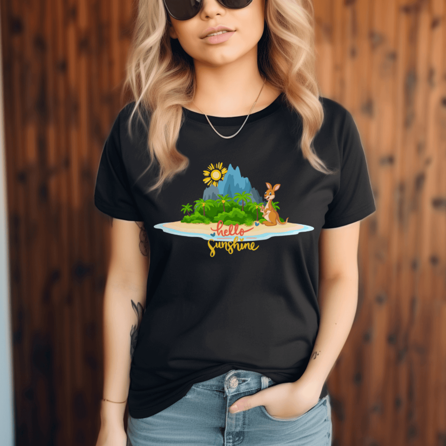 Kangaroo graphic zodiac Unisex T-shirtT-Shirt