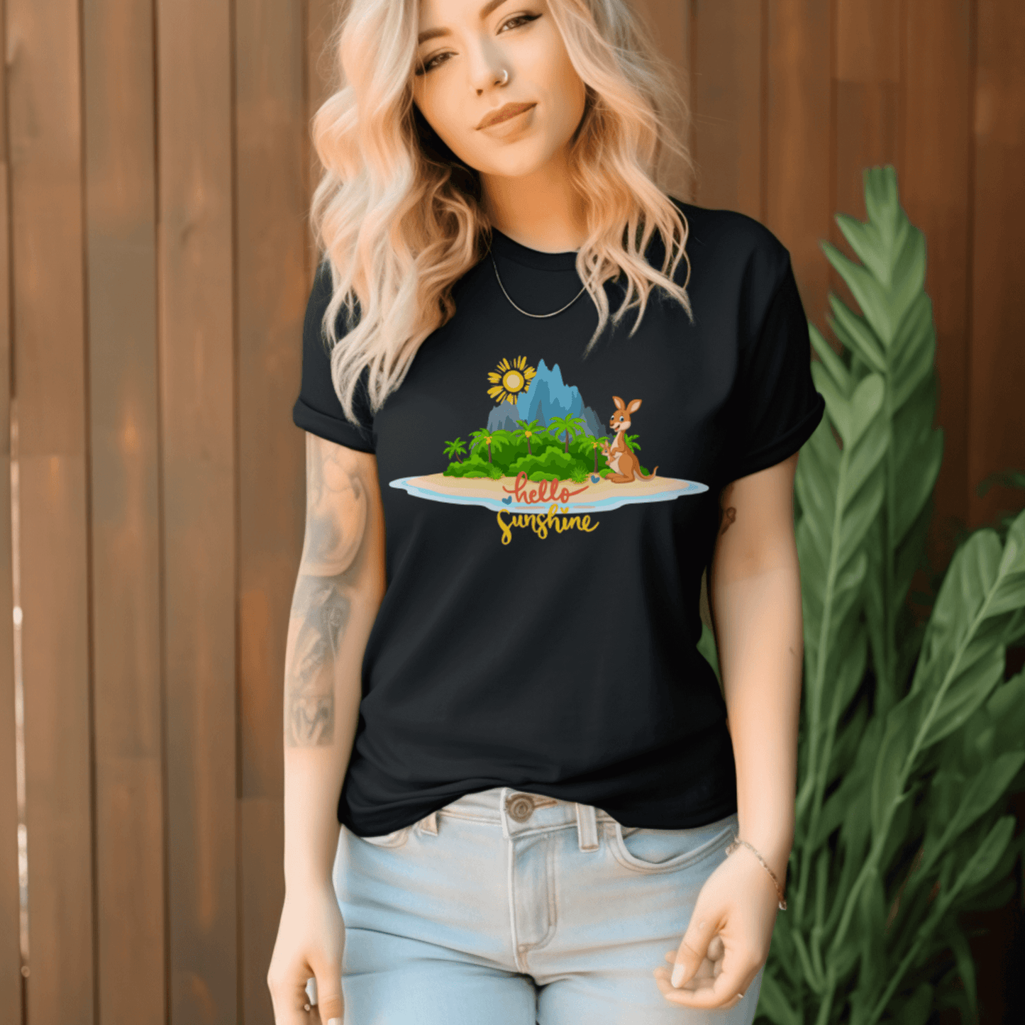 Kangaroo graphic zodiac Unisex T-shirtT-Shirt