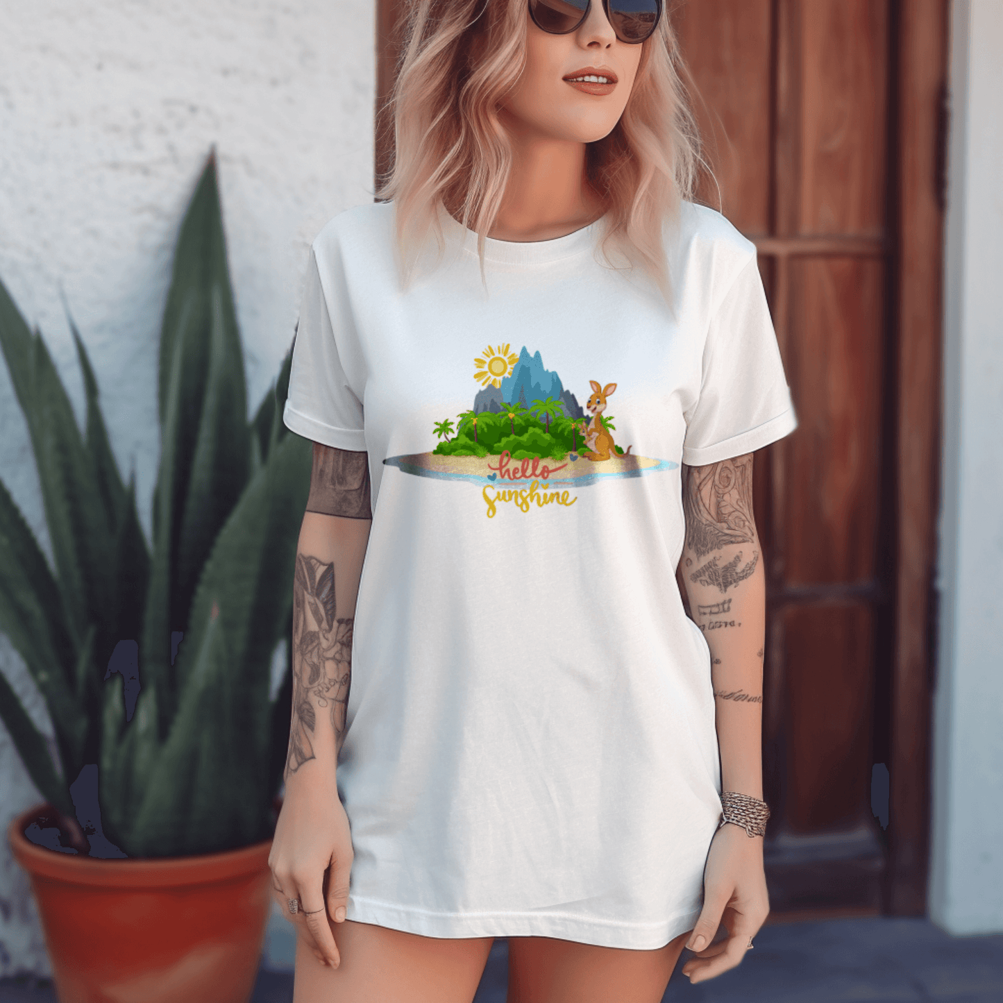 Kangaroo graphic zodiac Unisex T-shirtT-Shirt
