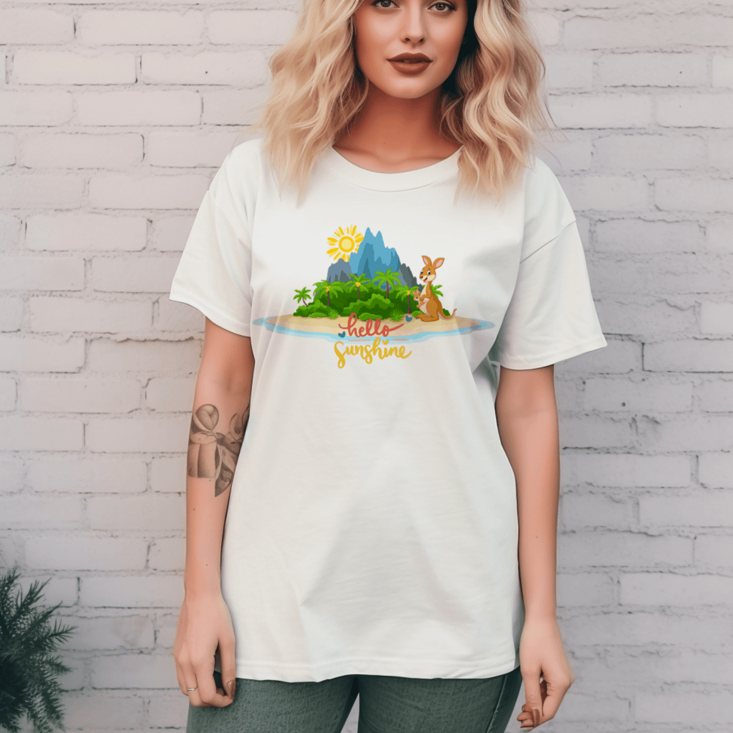Kangaroo graphic zodiac Unisex T-shirtT-Shirt