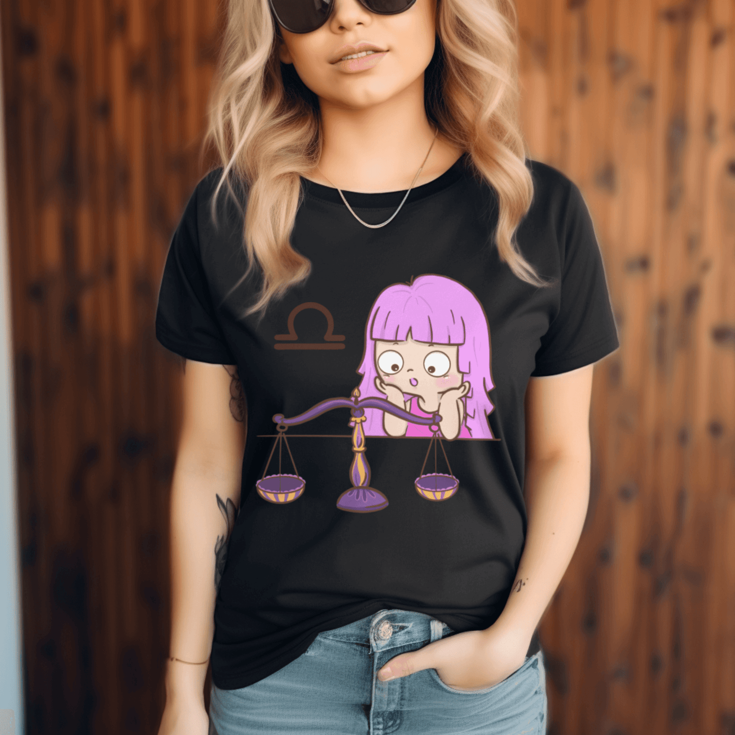 Libra Cute Graphic T-shirtT-Shirt