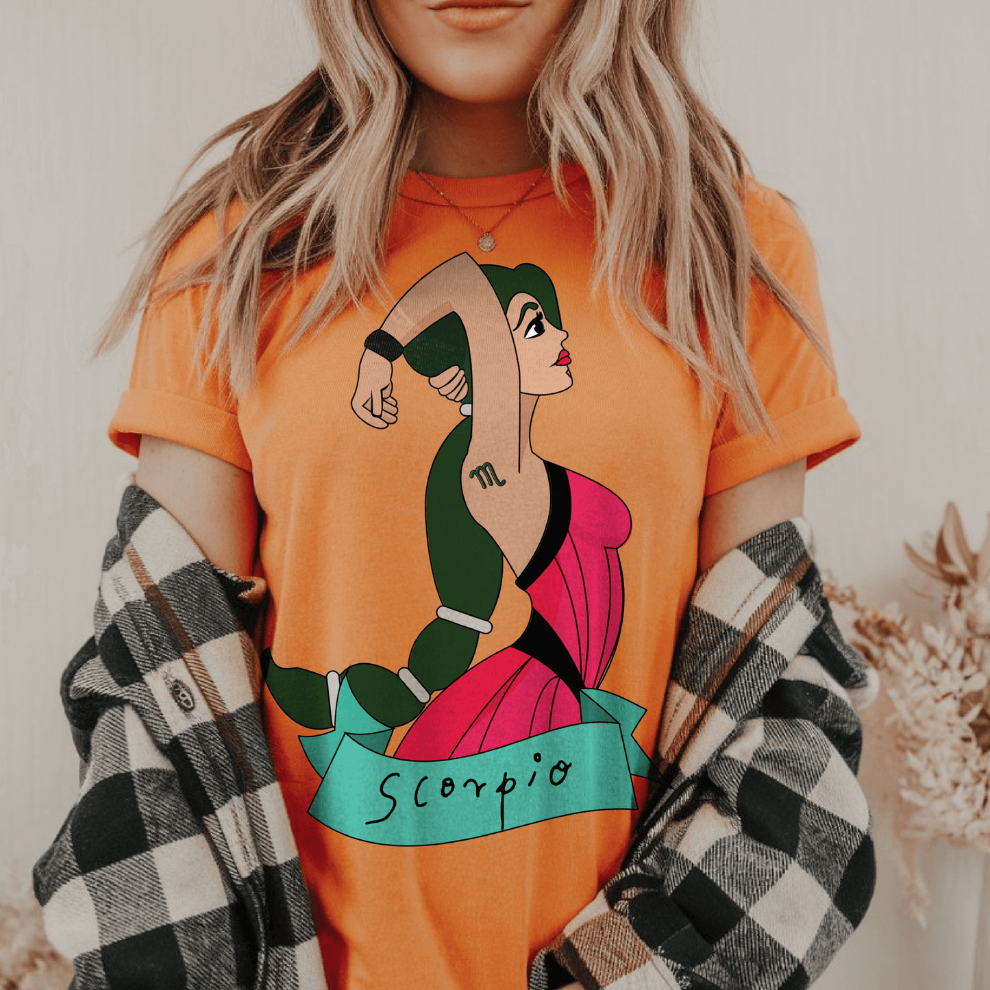 Scorpio cheerful women Astrology Zodiac TShirtT-Shirt
