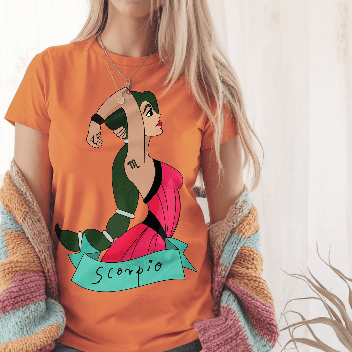 Scorpio cheerful women Astrology Zodiac TShirtT-Shirt