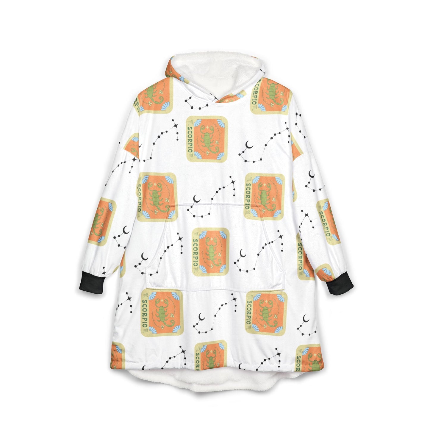Scorpio Cosmic Zodiac Cozy Unisex Hooded BlanketAll Over Prints