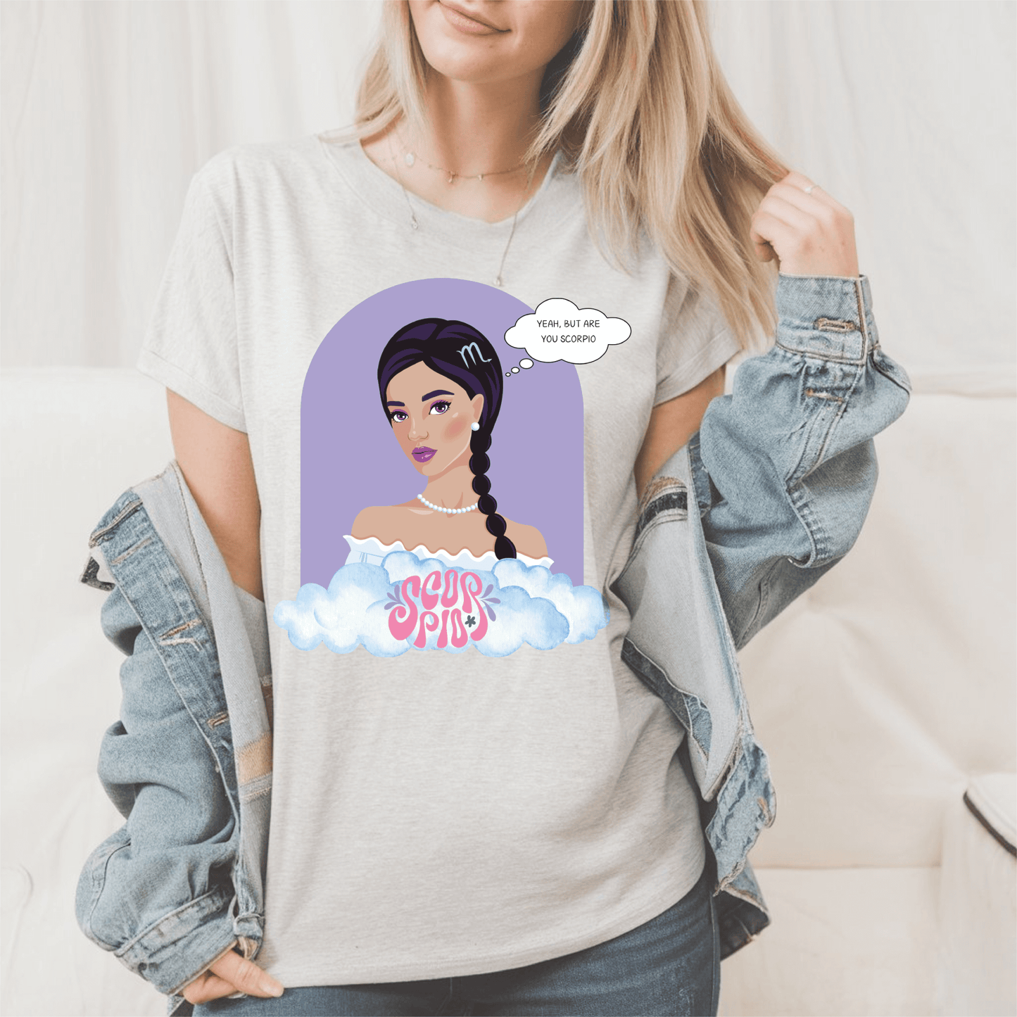 Scorpio women comic zodiac art TshirtT-Shirt