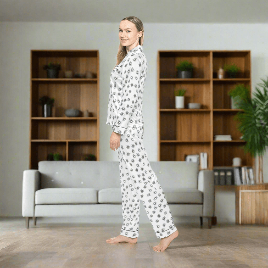 Sun pattern personalised women’s pajama setAll Over Prints