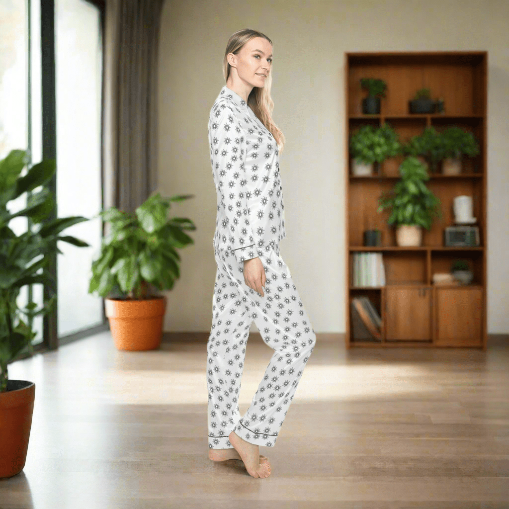Sun pattern personalised women’s pajama setAll Over Prints