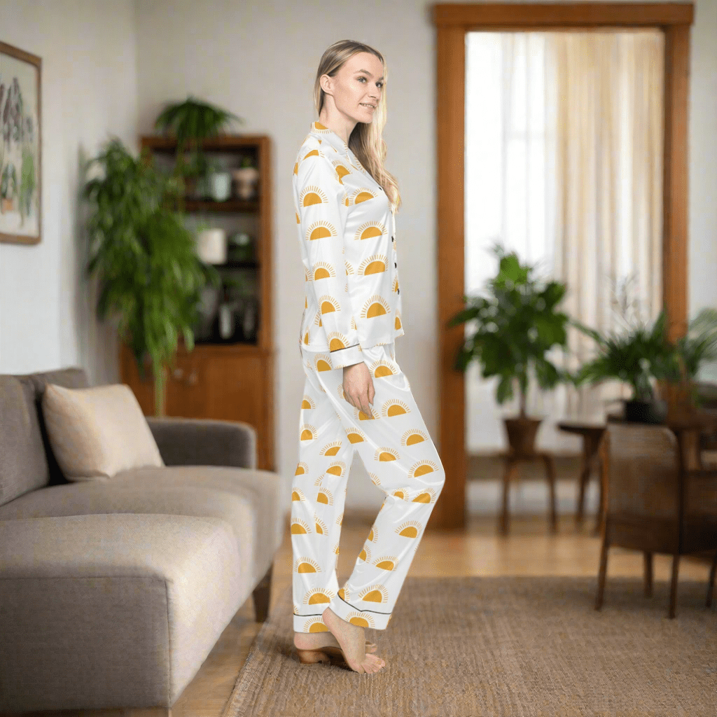 Sun Raise pattern personalised women’s pajama setAll Over Prints