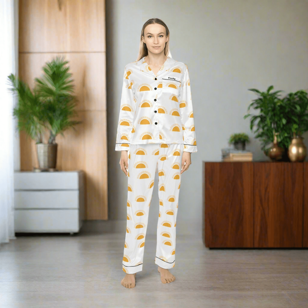 Sun Raise pattern personalised women’s pajama setAll Over Prints