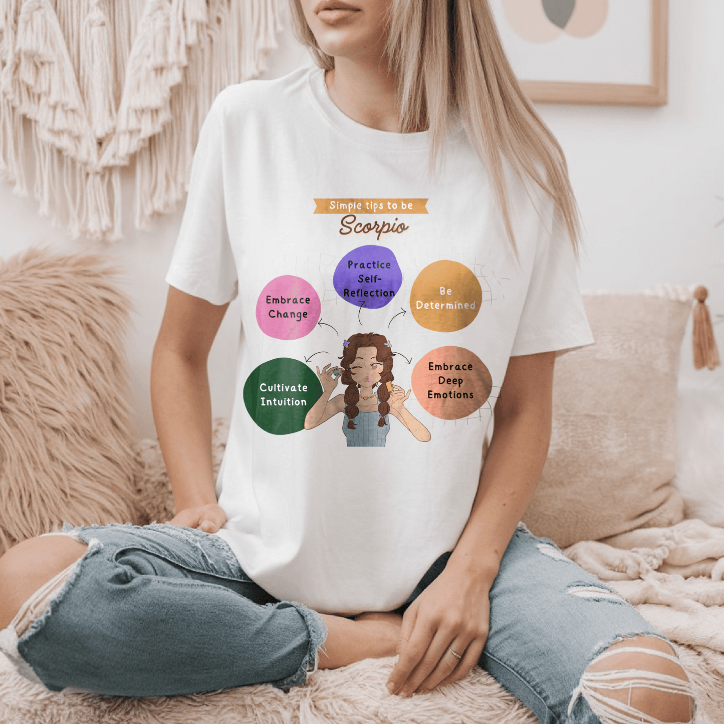 Tips to be Scorpio Graphic Cotton TeeT-Shirt