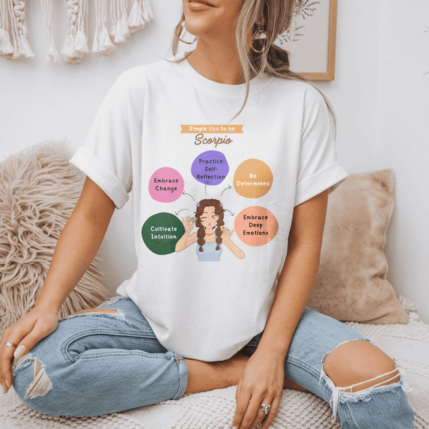 Tips to be Scorpio Graphic Cotton TeeT-Shirt