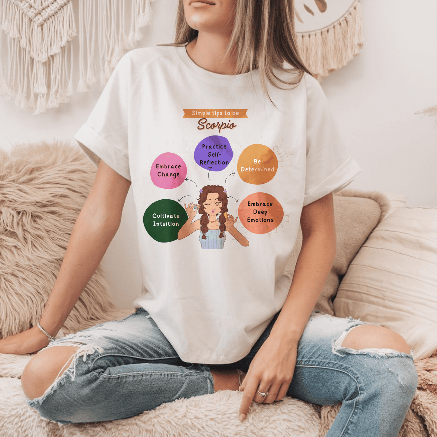 Tips to be Scorpio Graphic Cotton TeeT-Shirt