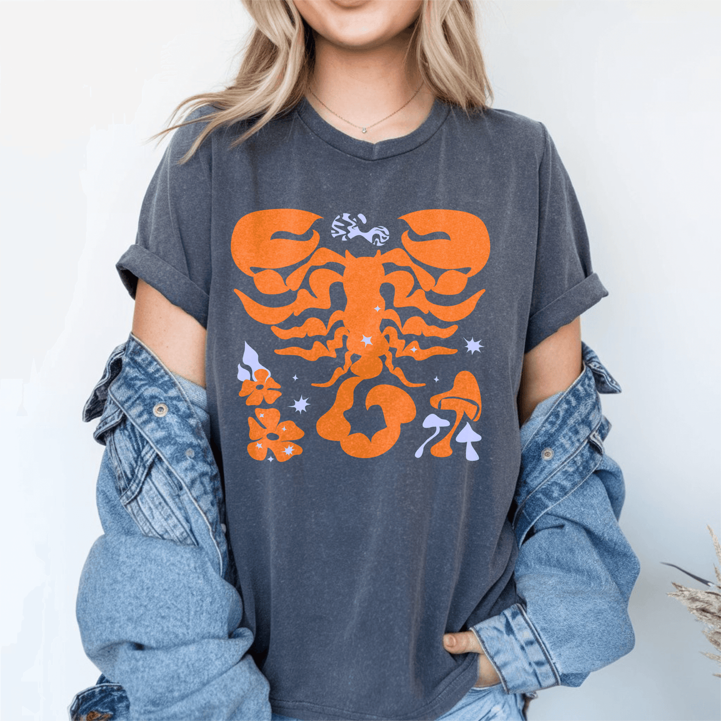 Vibrant orange Scorpio Astrology Zodiac ShirtT-Shirt