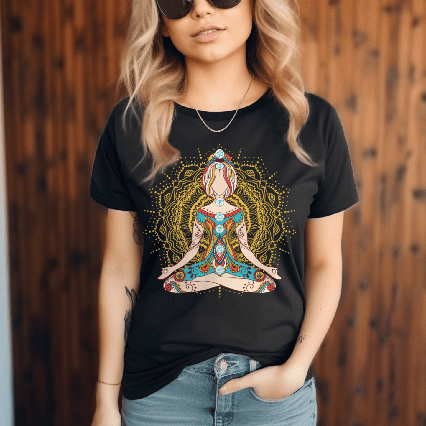 Yoga Mandala T-Shirt | Spiritual Graphic TeeT-Shirt
