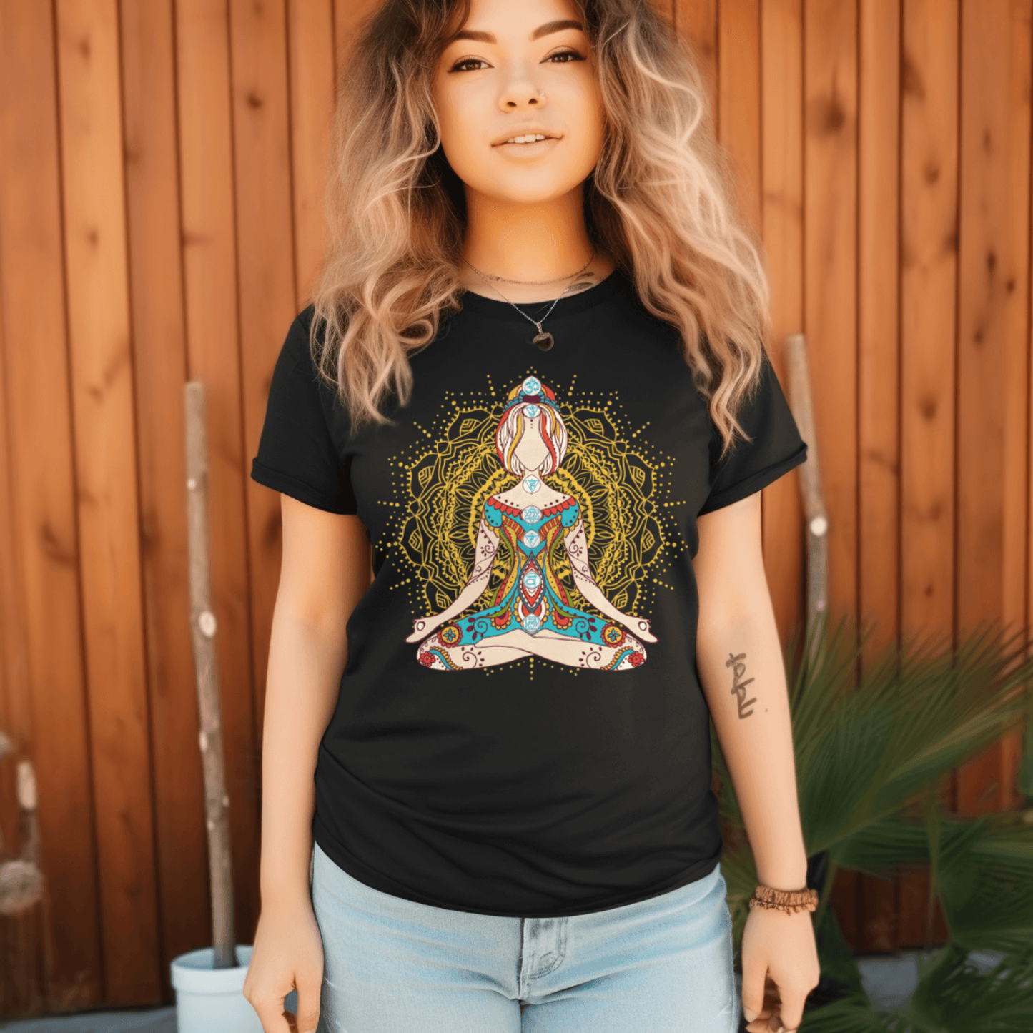 Yoga Mandala T-Shirt | Spiritual Graphic TeeT-Shirt