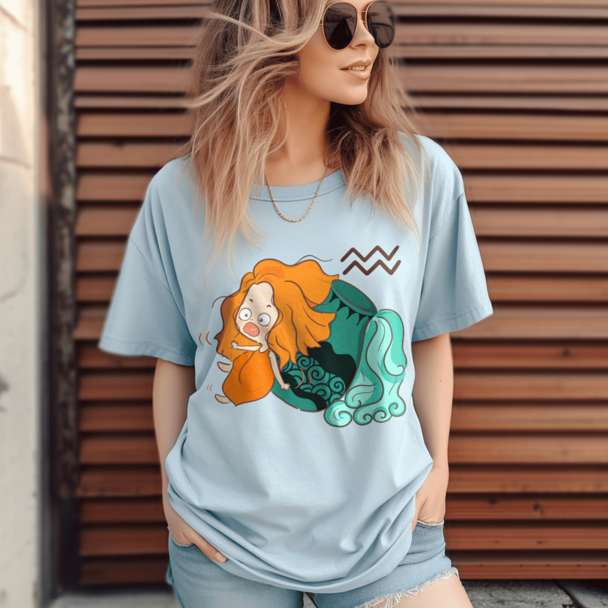 Aquarius Cute Graphic T-shirtT-Shirt