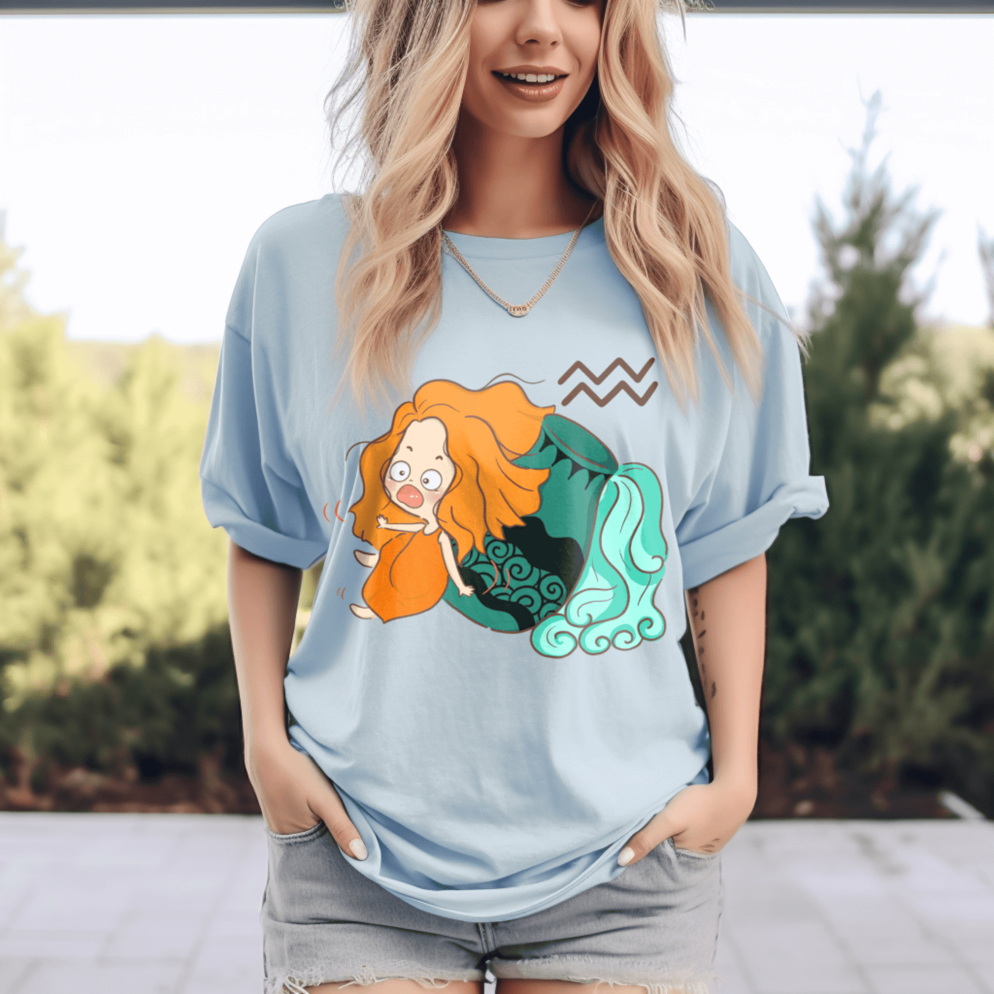Aquarius Cute Graphic T-shirtT-Shirt